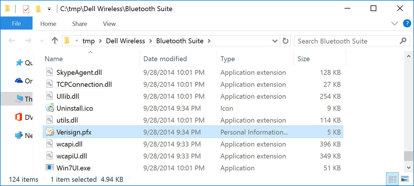 Dell Verisign File