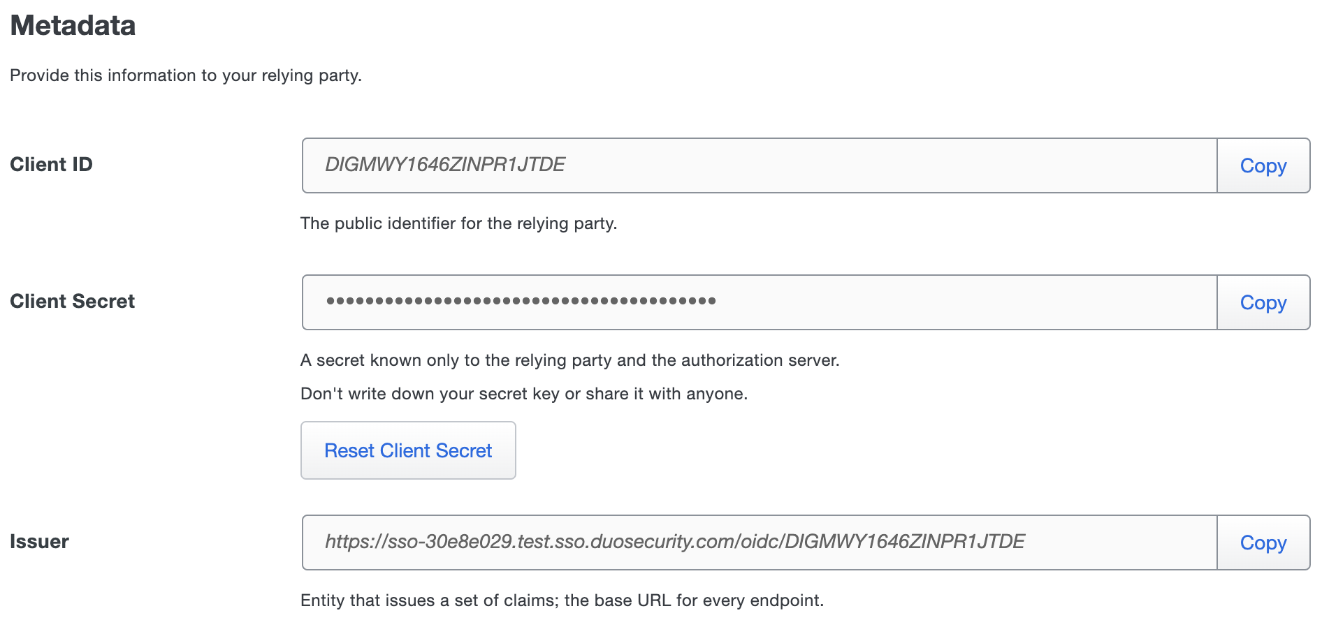 Duo ConnectWise Home Metadata Fields