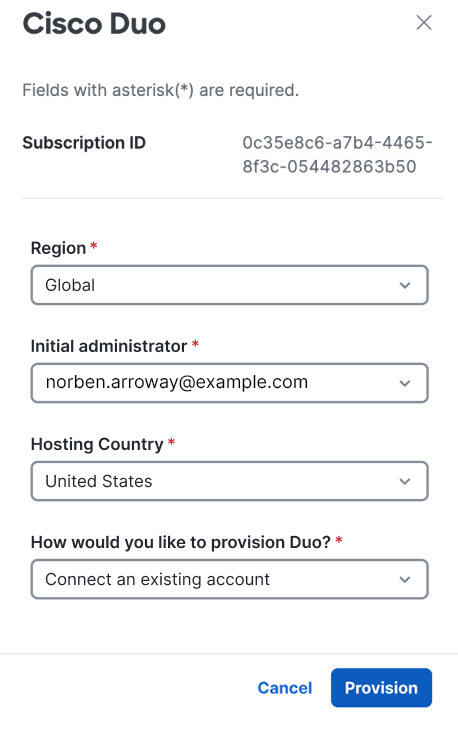 Provision Duo in Cisco Security Cloud Control