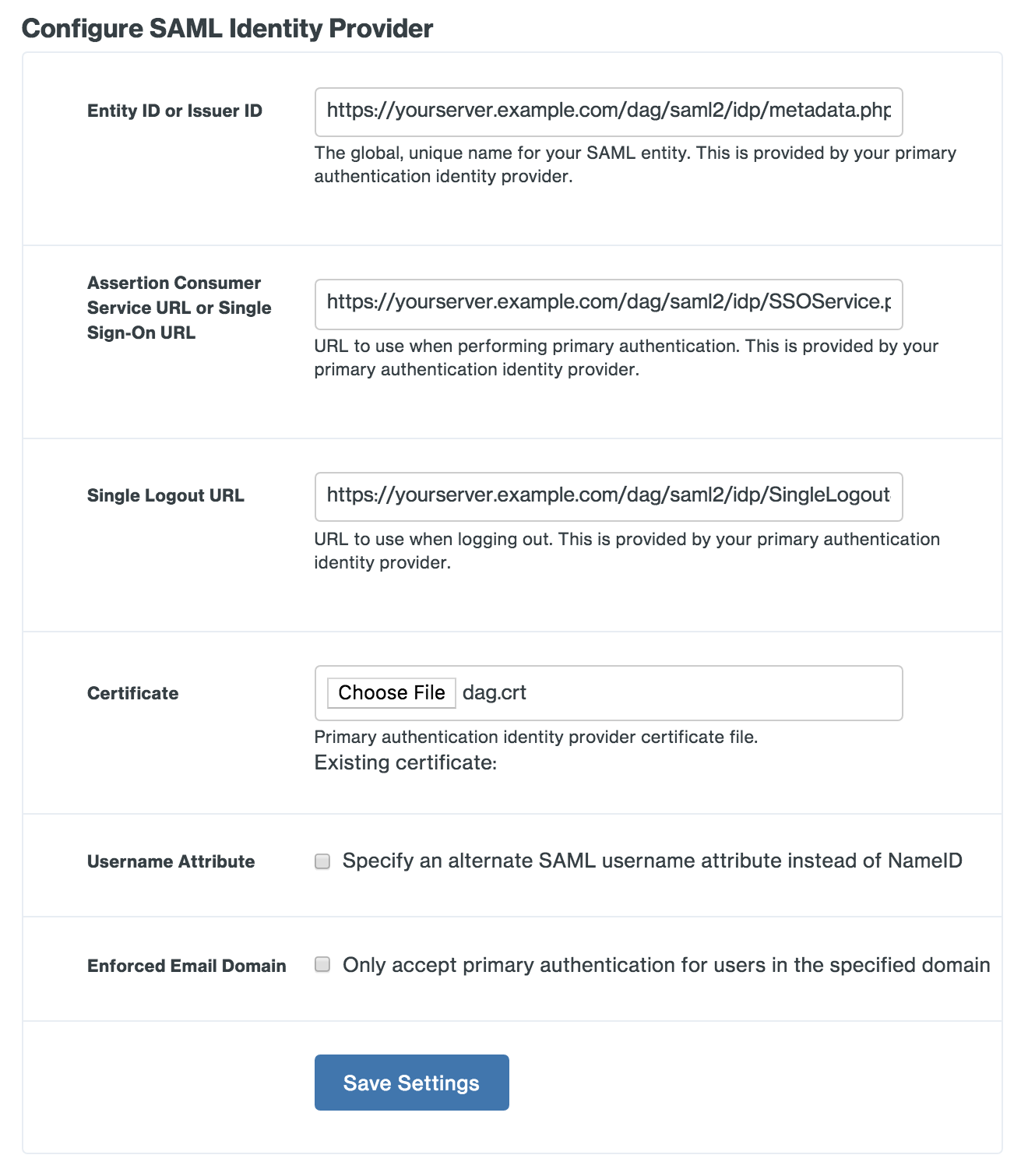 Duo Network Gateway Primary Authentication Configuration