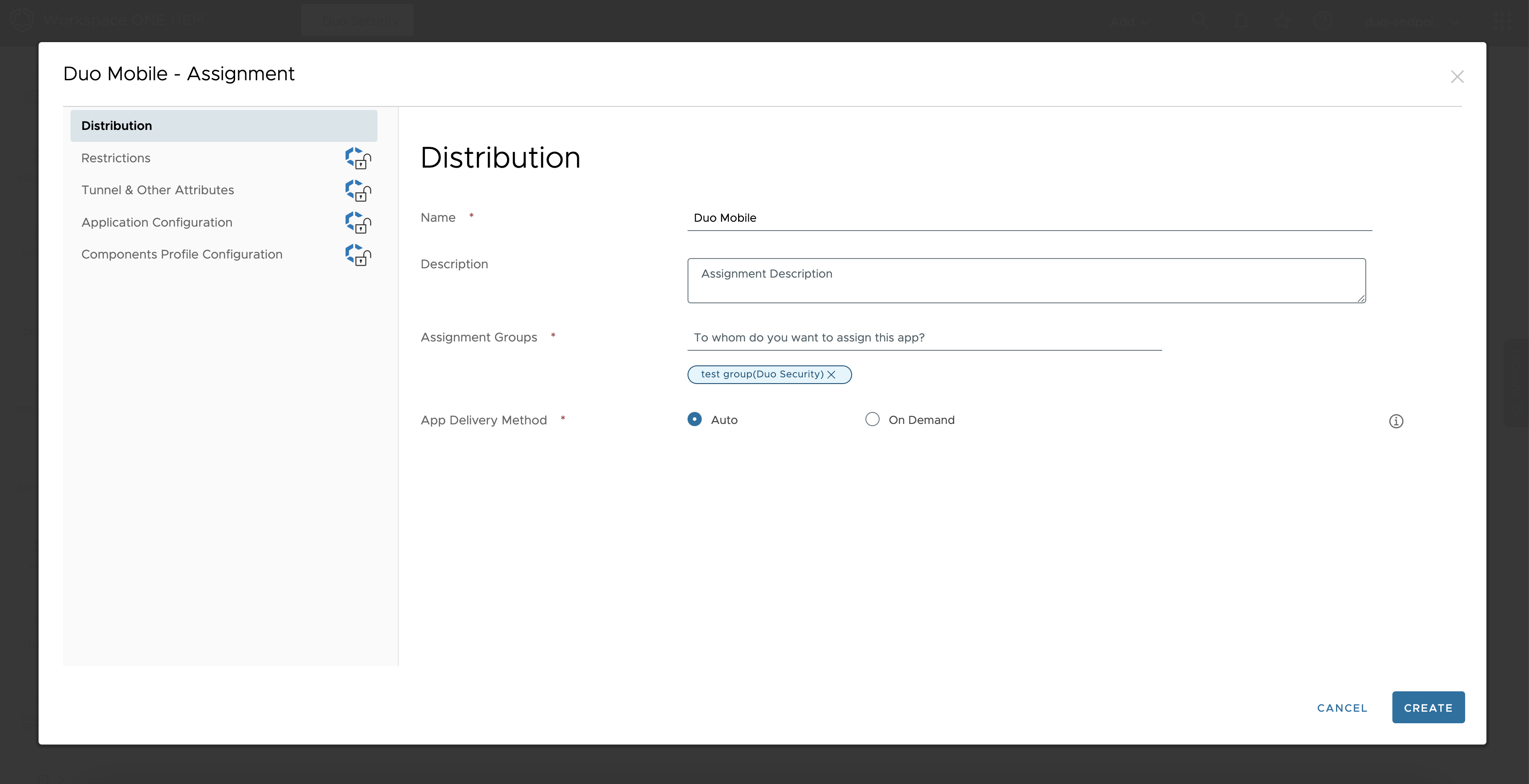 Duo Mobile Assignment Distribution