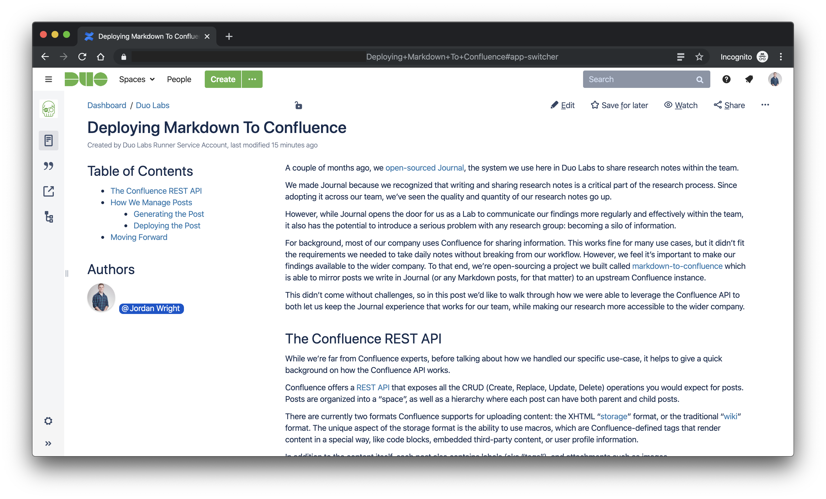 Confluence Screenshot